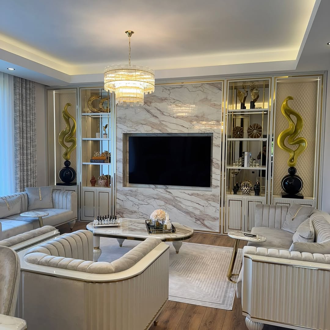 Wynari | Contemporary Gold Abstract Floor Sculpture | Fiberglass Sculptural Art
