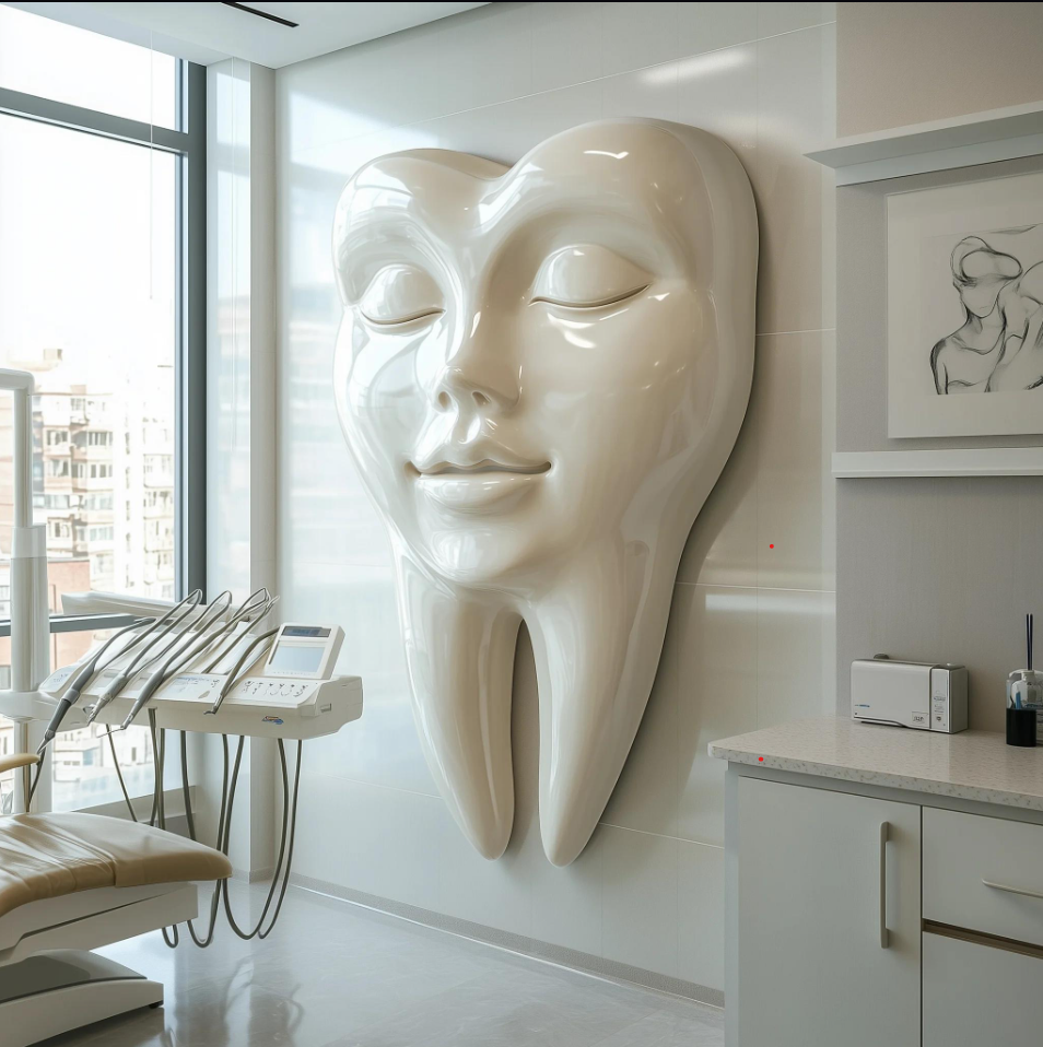 Worena | Diş Klinikleri İçin Çağdaş Üç Boyutlu Duvar Heykeli