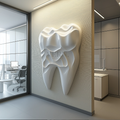 Taveli | Diş Klinikleri İçin Üç Boyutlu Duvar Heykeli (2 Farklı Boyut Seçeneği)